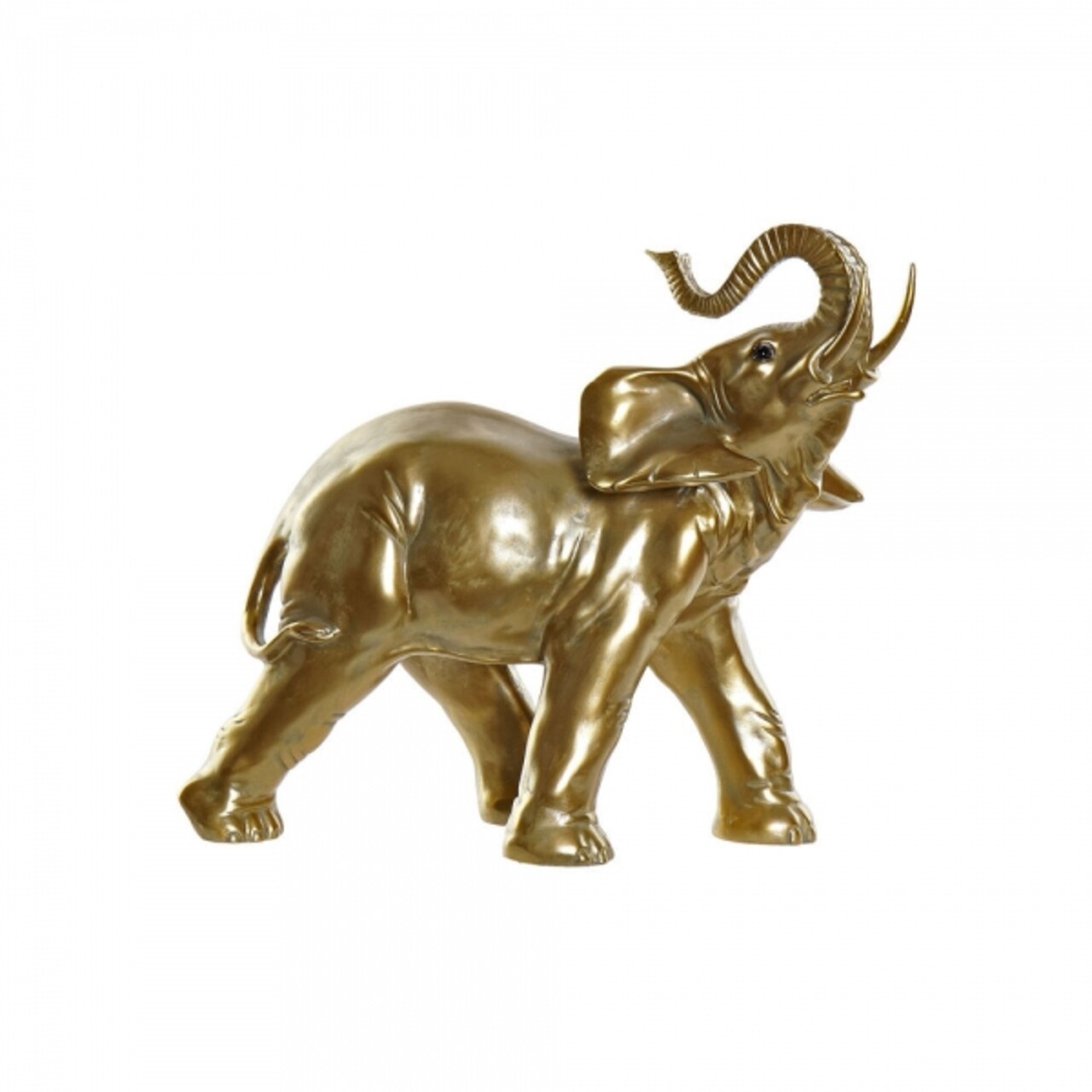 Decoratiune, DKD Home Decor, Elephant, 35 x 16 x 30 cm, rasina, auriu - imagine 4